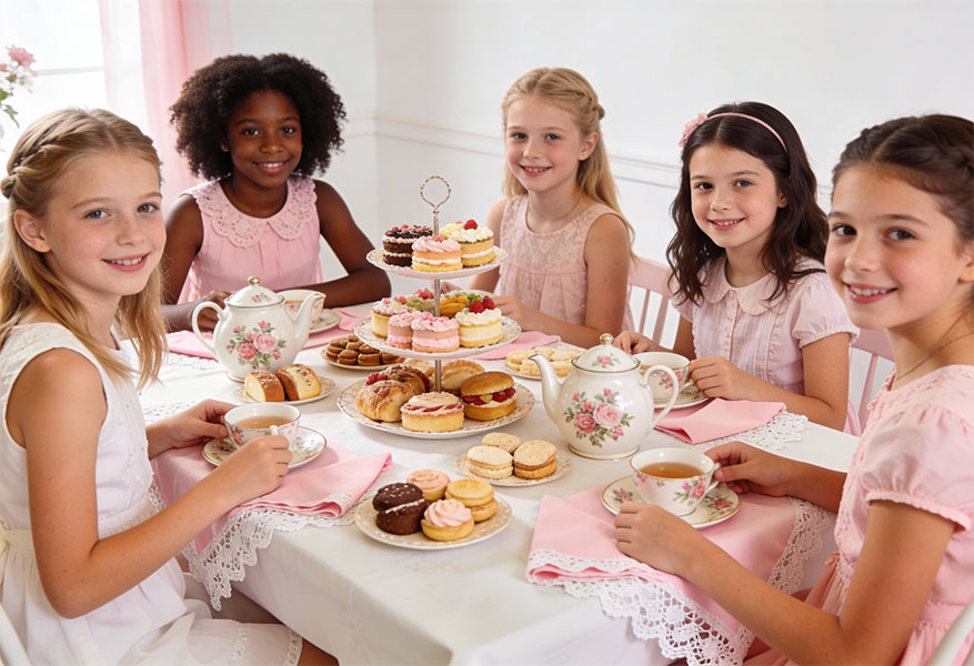 ACOD_group-of-young-girls-tea-party--AerialCirqueOverDenver