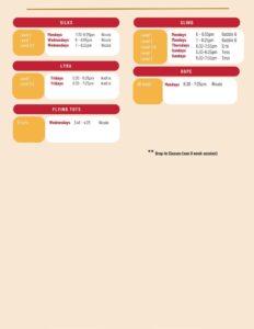 Centennial class schedule
