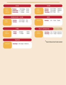 centennial class schedule