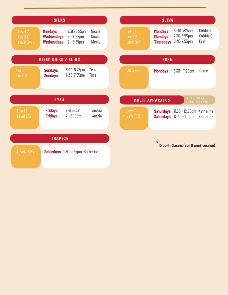 centennial class schedule
