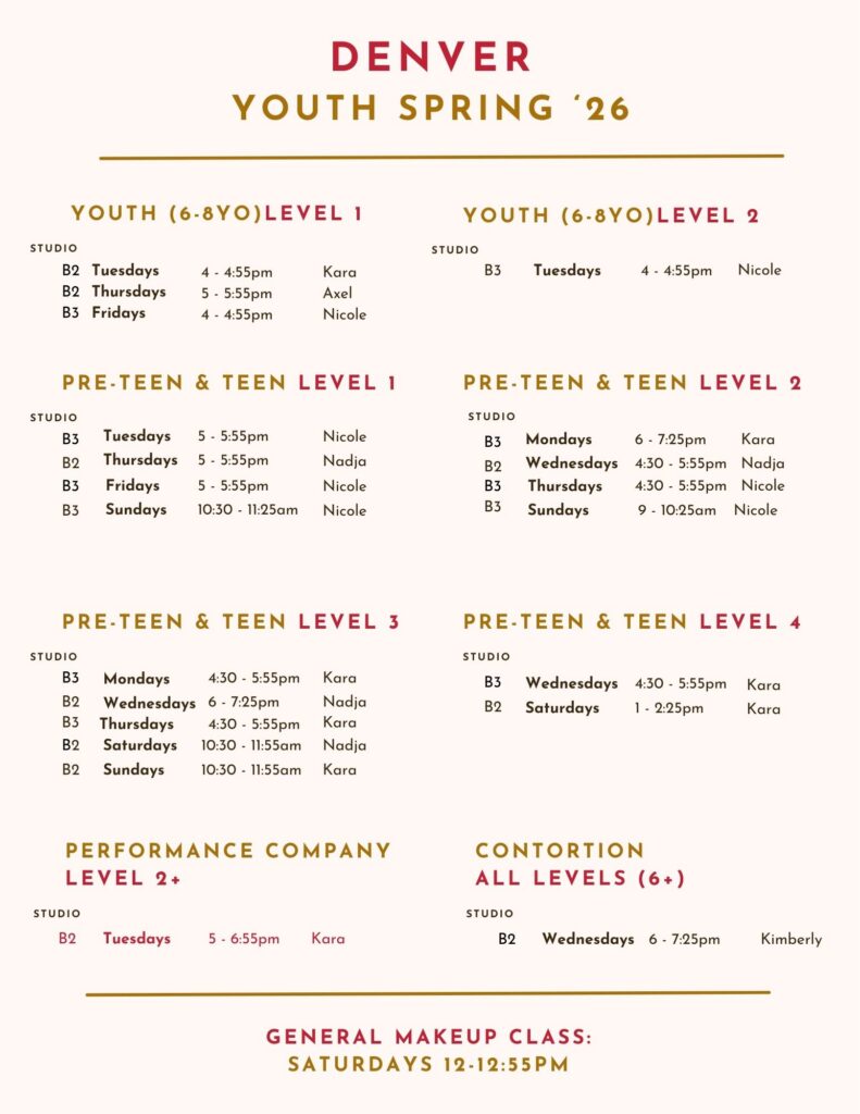 Denver youth schedule pic