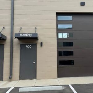 Door front of the centennial location aerial cirque over denver