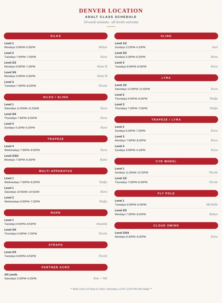 denver schedule