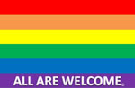 All are welcome flag